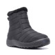Botines planos Stay negros acolchados con pelito y cremallera - Querol online