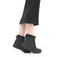 Botines planos Stay negros acolchados con pelito y cremallera - Querol online