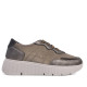 Zapatillas urban Mysoft taupe con elásticos, detalles metálicos y suela en contraste - Querol online