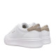 Zapatillas deporte Levi's carl blancas con plataforma y panel con glitter - Querol online