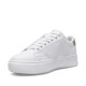 Zapatillas deporte Levi's carl blancas con plataforma y panel con glitter - Querol online