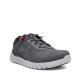 Zapatillas deportivas DOCKERS grises con cordones elásticos ajustables y suela con textura - Querol online