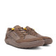 Sabatilles esportives DOCKERS marrons amb cordons elàstics i detall groc barefoot - Querol online