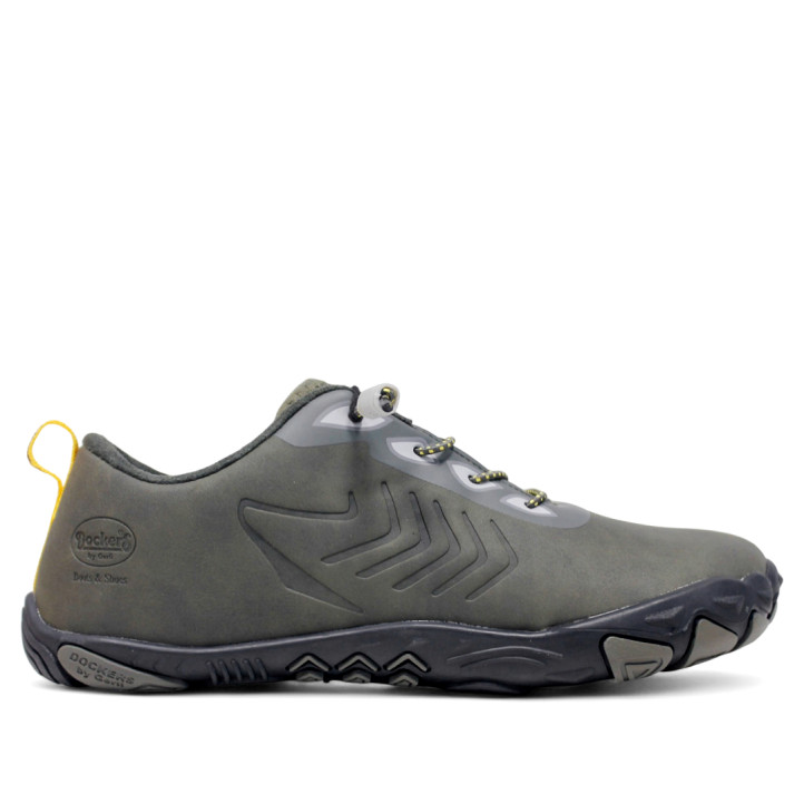 Zapatillas deportivas DOCKERS verdes con cordones elásticos ajustables barefoot - Querol online