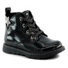 Botins Chicco flemma negres efecte xarol i estil militar
