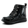 Botines Chicco flemma negras efecto charol y estilo militar