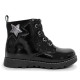 Botins Chicco flemma negres efecte xarol i estil militar - Querol online