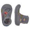 Zapatillas casa Chicco taipei grises estilo calcetín con ovnis y dinosaurios