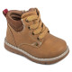 Botines Chicco fadion marrones con cordones y cremalerra lateral - Querol online