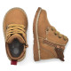 Botines Chicco fadion marrones con cordones y cremalerra lateral - Querol online
