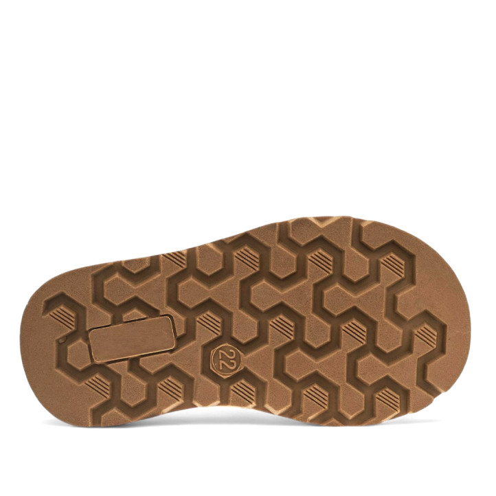 Botines Chicco fadion marrones con cordones y cremalerra lateral - Querol online