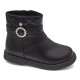 Botines Chicco chelsy negras con perlas y hebilla con brillantes - Querol online