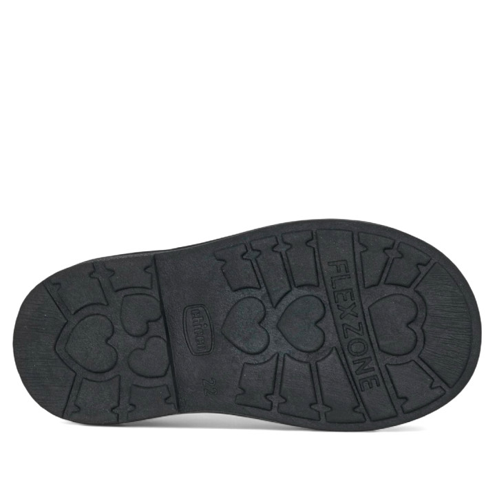 Botins Chicco chelsy negres amb perles i sivella amb brillants - Querol online