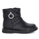 Botines Chicco chelsy negras con perlas y hebilla con brillantes - Querol online