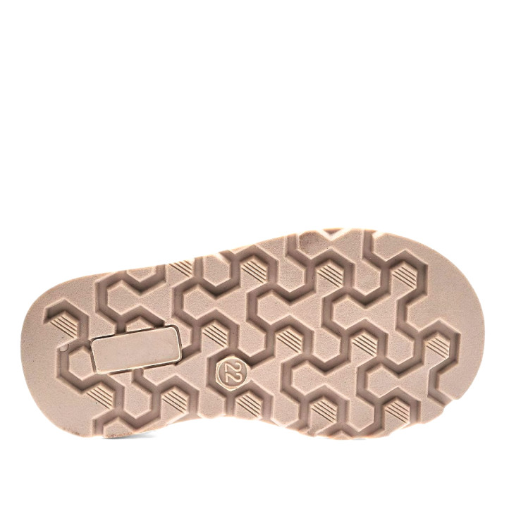 Botines Chicco frutta taupe con lazo posterior y pelito en la caña - Querol online