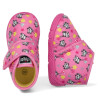 Zapatillas casa Chicco tofu rosas con dibujos de pandas