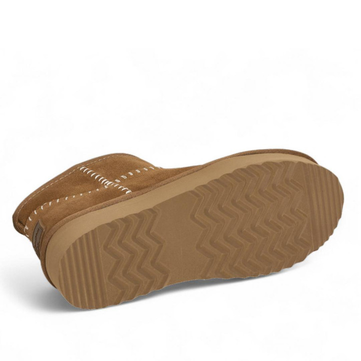Botines plataforma Pepe Jeans dissy etnic marrones estilo australianas - Querol online