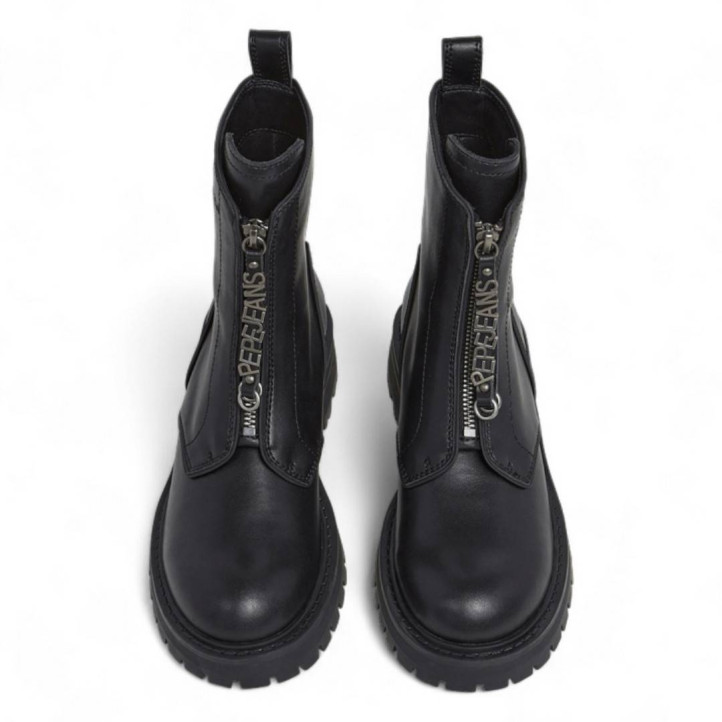 Botins plans Pepe Jeans stacy hug amb tirador amb el nom de la marca - Querol online