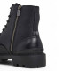 Botines Pepe Jeans ryan brit negras con cordones y cremallera lateral - Querol online