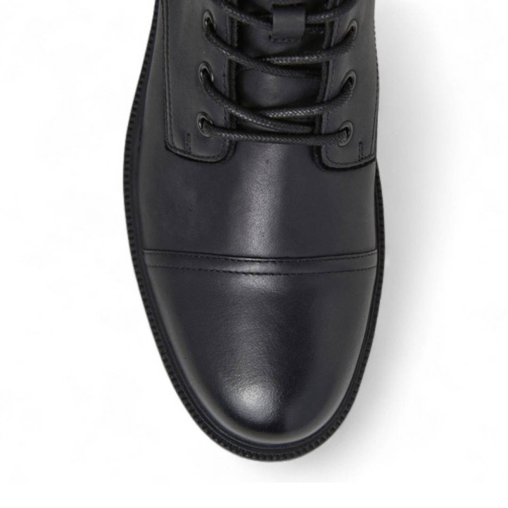 Botines Pepe Jeans ryan brit negras con cordones y cremallera lateral - Querol online