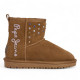 Botines Pepe Jeans diss studs marrones con tachuelas estilo australianas - Querol online