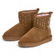 Botines Pepe Jeans diss studs marrones con tachuelas estilo australianas - Querol online