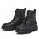 Botines Pepe Jeans lillie life negras con suela track y tachuelas de estrellas - Querol online