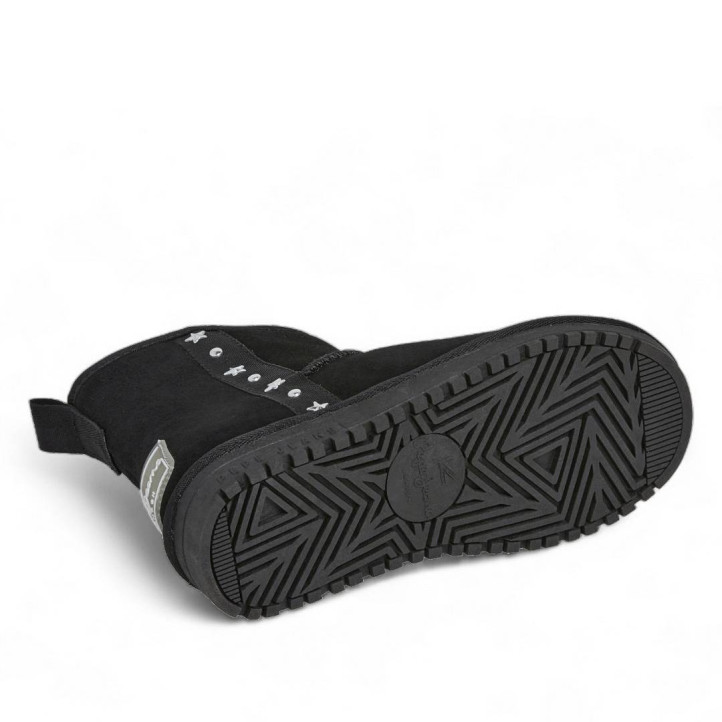 Botines Pepe Jeans diss rock negras con tachuelas de estrellas estilo australianas - Querol online