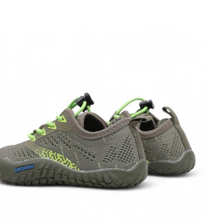 Zapatillas deporte Saguaro smart i respetuosas en color verde - Querol online