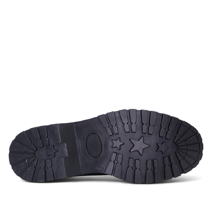 Botines Lobo elbrus negros estilo militar de piel - Querol online