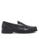 Sabates vestir Lobo rift negres estil mocasí penny loafer de pell - Querol online