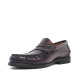 Zapatos vestir Lobo rift granate estilo mocasín penny loafer de piel - Querol online