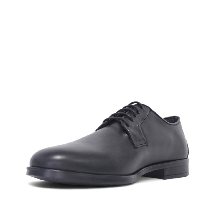 Sabates vestir Lobo colca negres amb cordons de pell - Querol online