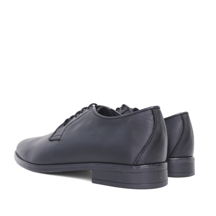Zapatos vestir Lobo colca negros con cordones de piel - Querol online