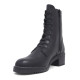 Botins de taló Redlove celestina negres amb cordons elàstics i cremallera de pell - Querol online