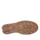 Botins plans 48H marrons amb detall blanc a la sola i cremallera lateral de pell - Querol online