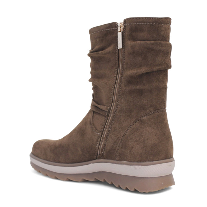 Botins plans ETIKA anger marrons amb canya arrugada - Querol online