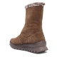 Botines planos Treintas marrones con cremallera lateral exterior de piel waterproof - Querol online