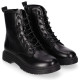 Botines planos Chika 10 filadelfia 01 negras estilo militar - Querol online