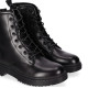 Botines planos Chika 10 filadelfia 01 negras estilo militar - Querol online