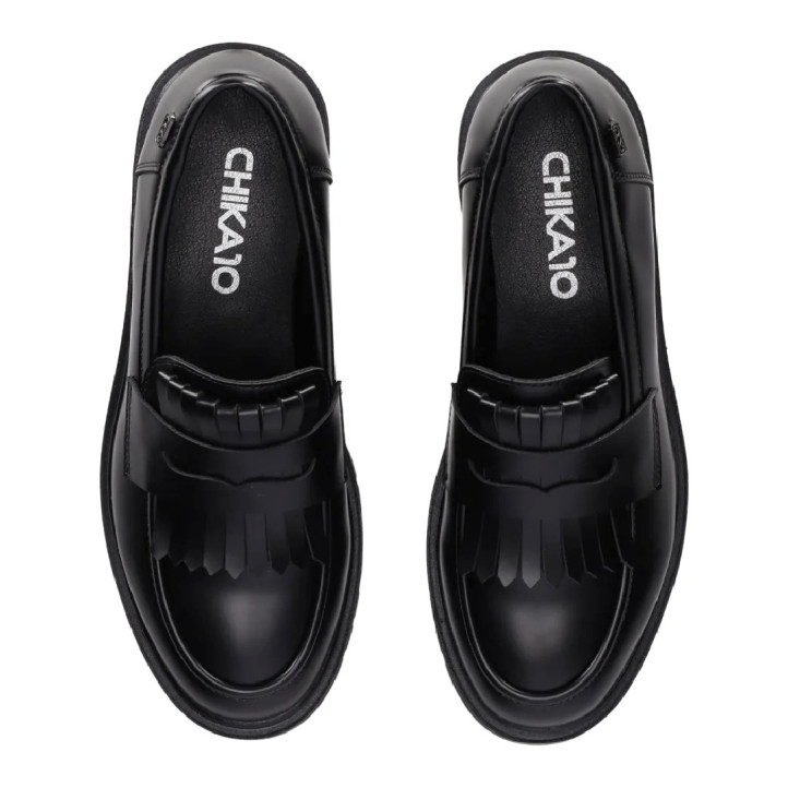 Mocasín Chika 10 vagabund 11 negros con suela chunky - Querol online