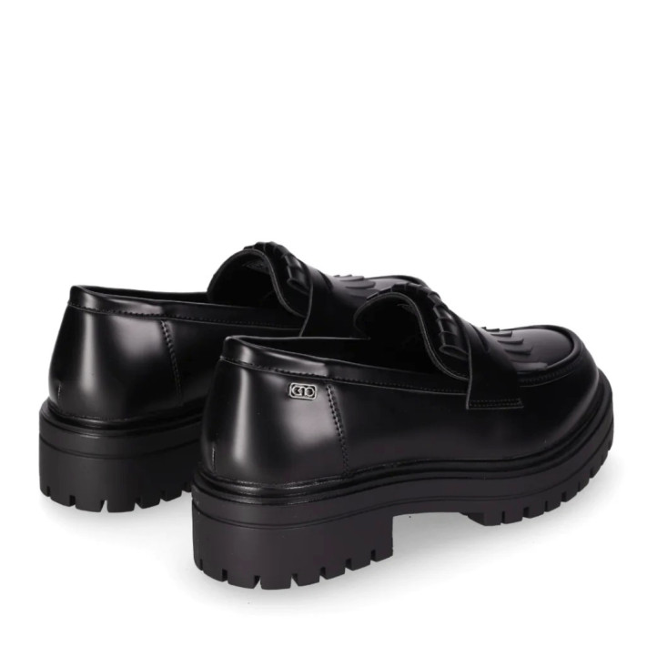 Mocasín Chika 10 vagabund 11 negros con suela chunky - Querol online