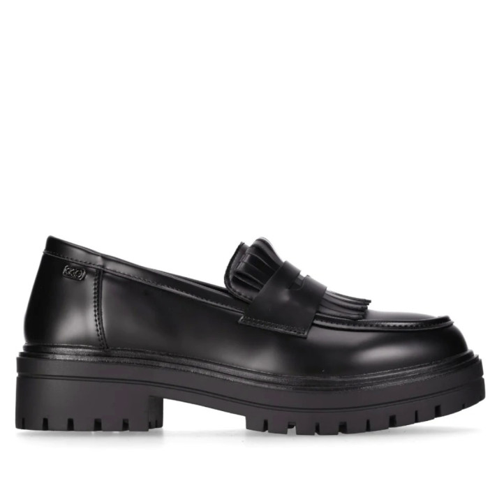 Mocasín Chika 10 vagabund 11 negros con suela chunky - Querol online