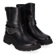 Botines Chika 10 gomita 01 negras con hebilla decorativa - Querol online