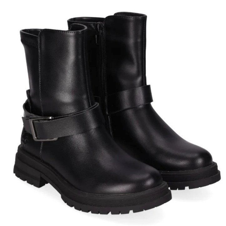 Botins Chika 10 gomita 01 negres amb sivella decorativa - Querol online