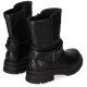 Botines Chika 10 gomita 01 negras con hebilla decorativa - Querol online