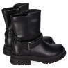 Botins Chika 10 gomita 01 negres amb sivella decorativa