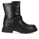 Botines Chika 10 gomita 01 negras con hebilla decorativa - Querol online