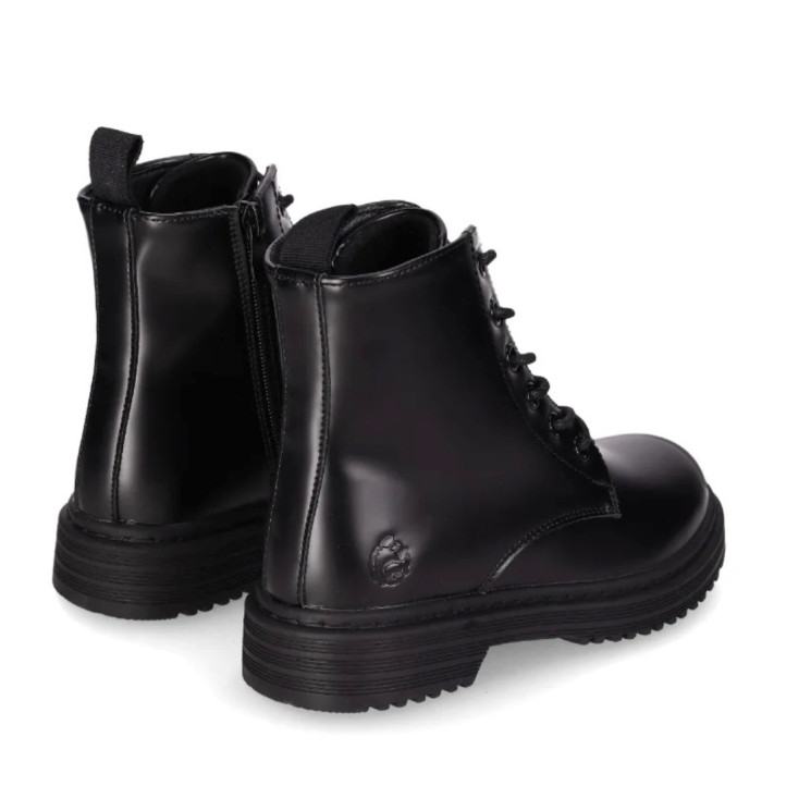 Botines Chika 10 holanda 23 negras estilo militar - Querol online
