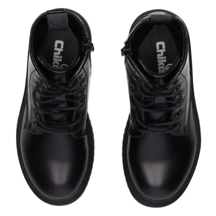 Botines Chika 10 holanda 23 negras estilo militar - Querol online